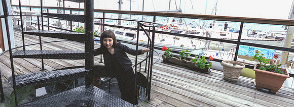 Babe at Spiral Staircase-2