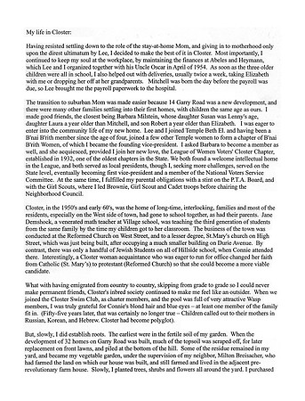 Sophie Heymann Bio (My Life in Closter) - Page 1 of 2