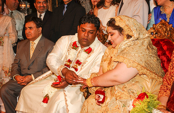 Groom and Bride exchanging rings-1