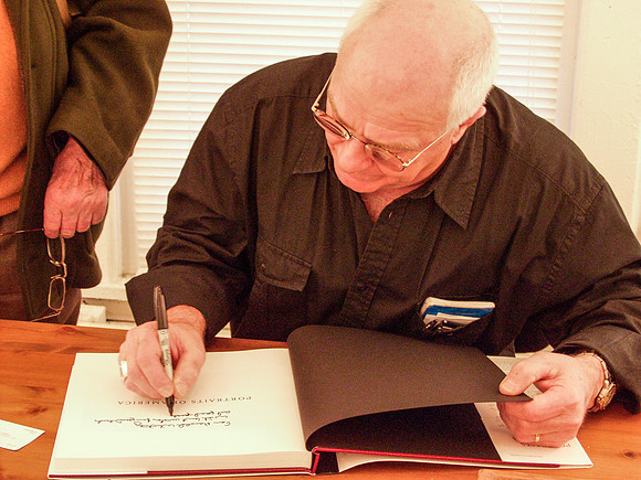 Allard signing Whitney's Book