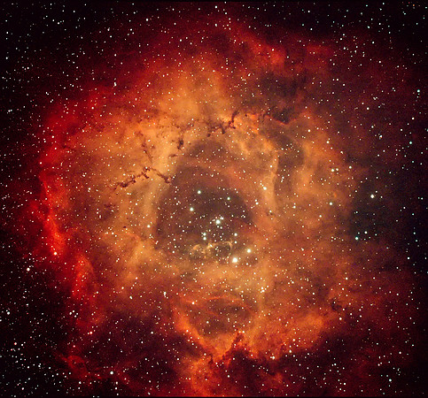NGC2238 Rosette nebula Live Stack 35x30s ASI294MC B1 G271 20220218 -10C