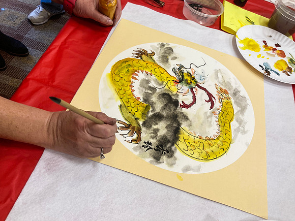 2024-02-03 - Final touches on dragon painting