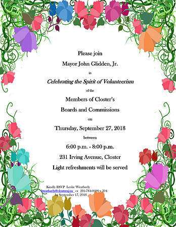 Mayor's invitation 2018 Boards & Commissions