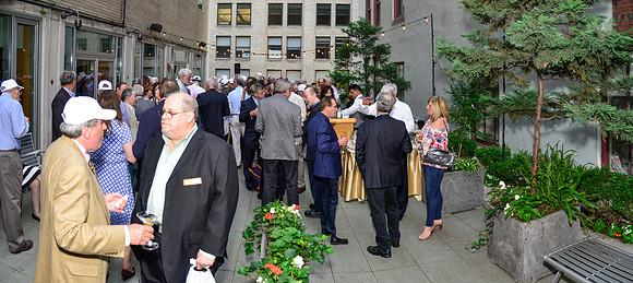 Princeton Club Courtyard (Populated)_Panorama (12.5x28 inch)