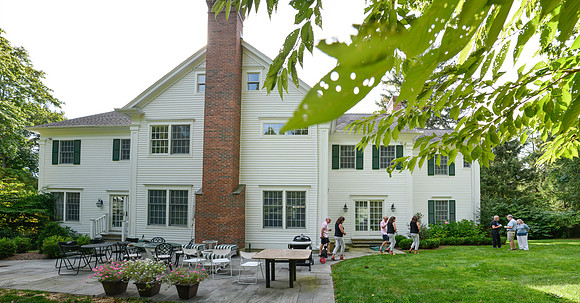 The Sheiner's backyard