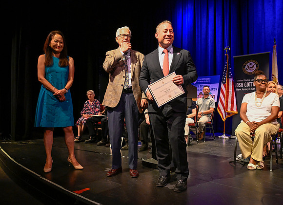 Harrington Park - Barry Wood with his mayor, Joon L. Chung