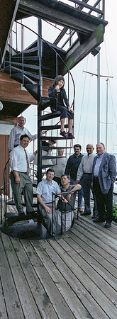 Spiral Staircase with People-Adjusted