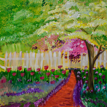 In the Garden 24x24