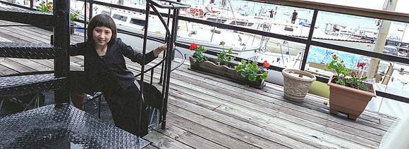 Babe at Spiral Staircase-1